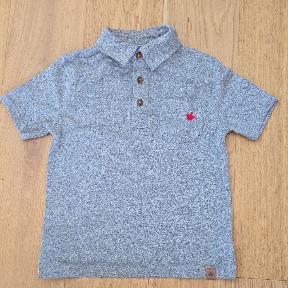Gray Kids Polo Shirt
